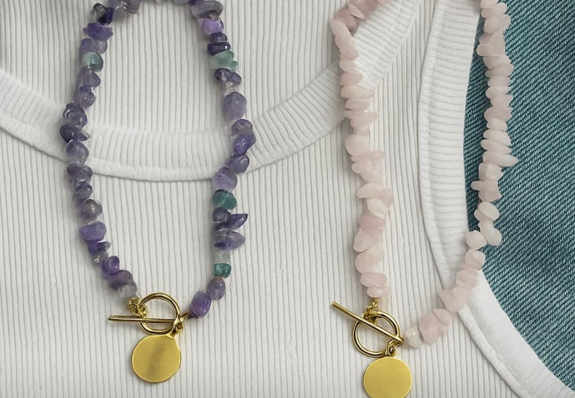 Heather Stone Beaded Necklace